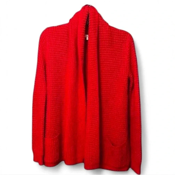 Merona Sweaters - Women’s Red Knit Sweater with pockets. Size XS
